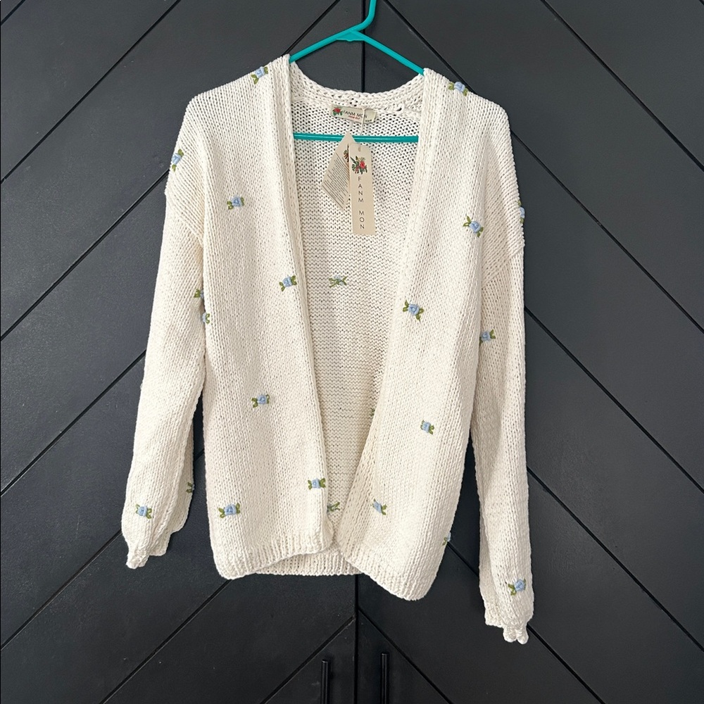 NEW NWT Fanm Mon Handknit Cardigan XS/S FANTASTIC